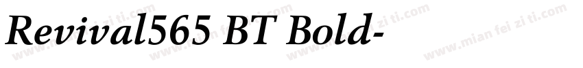 Revival565 BT Bold字体转换